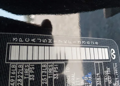 2019 Infiniti Qx50 Luxe from USA, damaged, VIN 3PCAJ5M17KF133828